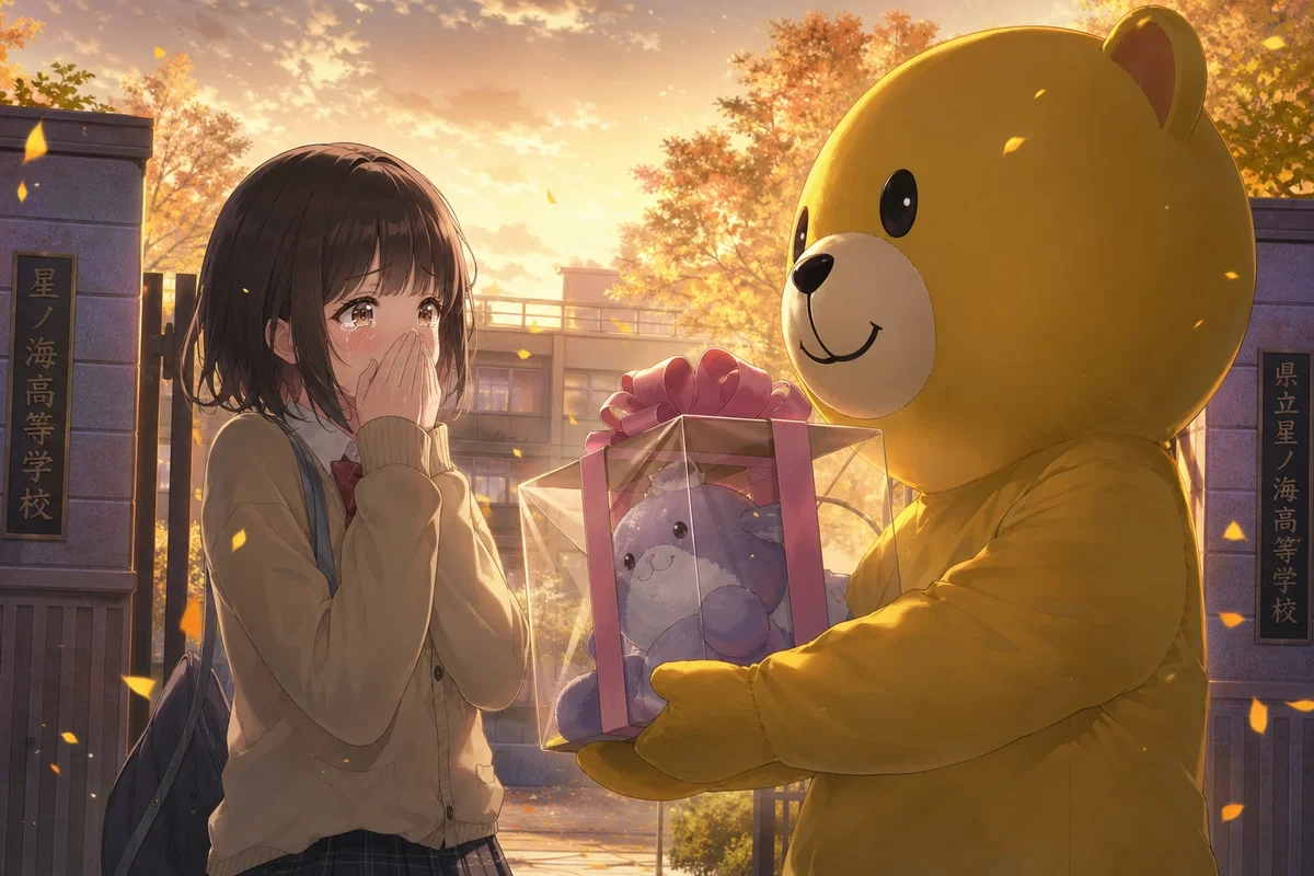 Mina — (Quiet Sweetheart) "The Mascot's Gift"