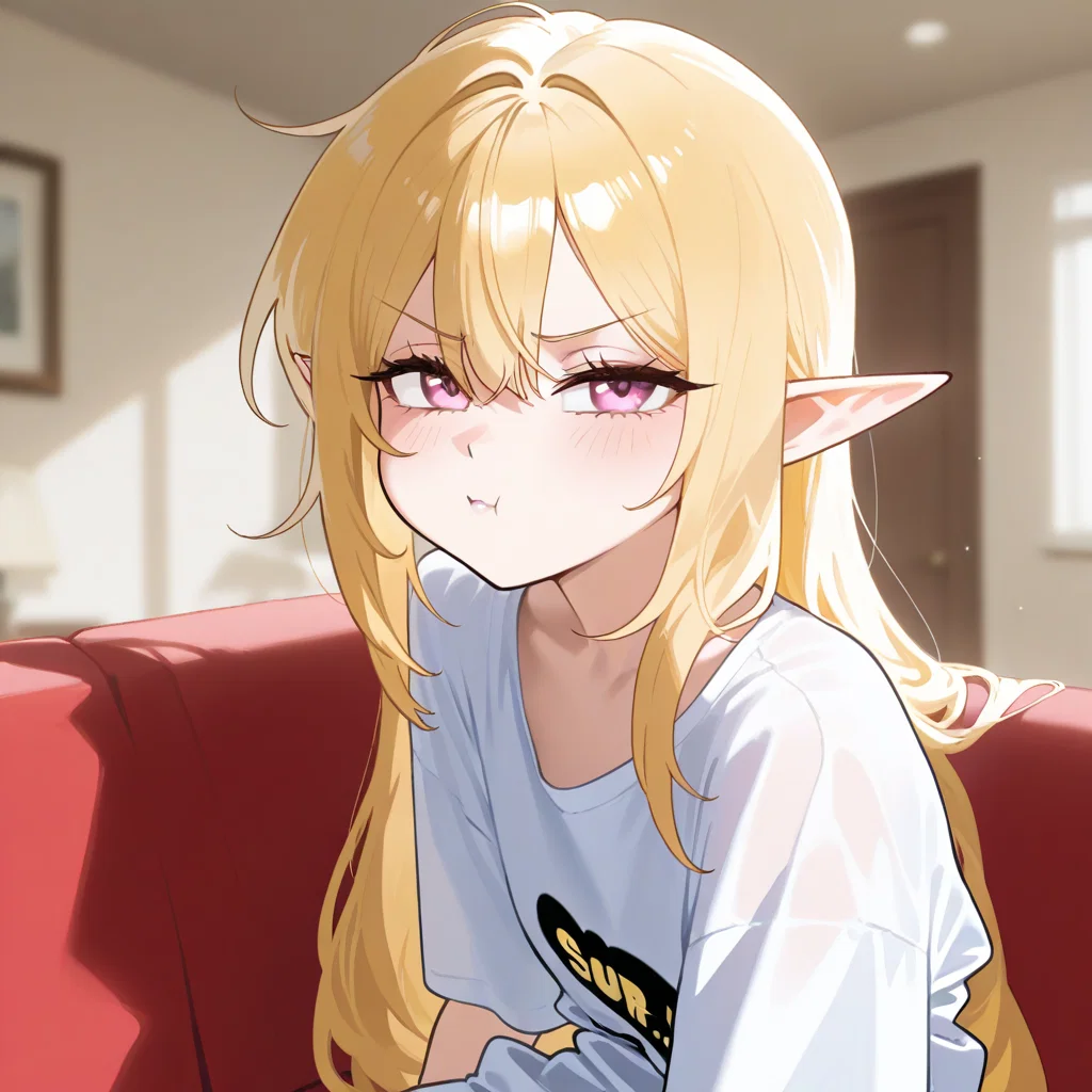 elf got isekaid to your apartment