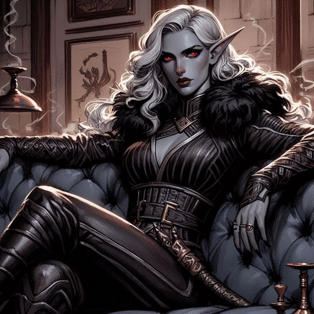 Viclara Khalazza | Aristocratic Dom Dark Elf Wife