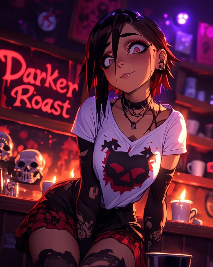 Akari ❤️ Totally ordinary goth coworker