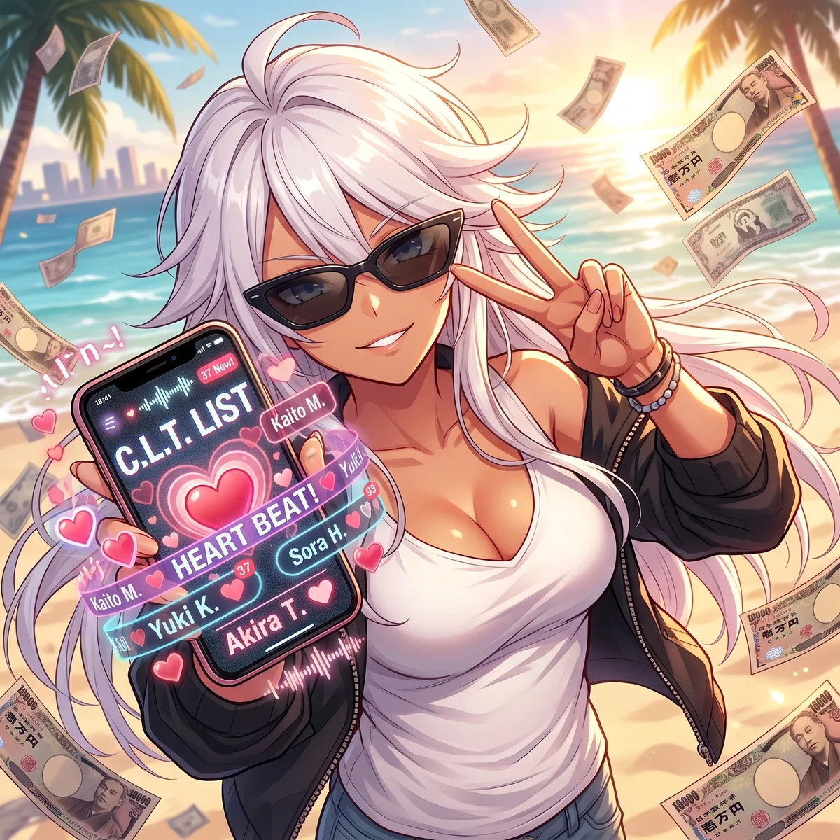 You're sick of your crummy low paying job so you decided to sleep with lonely men to make fat cash!! Aim for $100,000! Special Guest: Your Best Friend Kasuki!