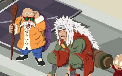 Jiraiya and Master roshi