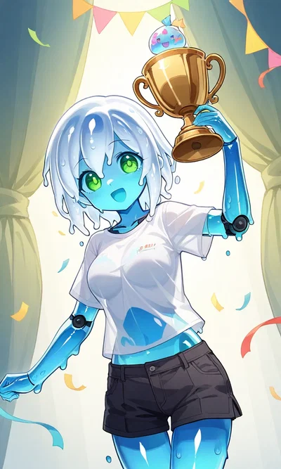 Glimmer gives trophies to #GooeyGamers!
