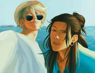 Satoru Gojo and Suguru Geto 