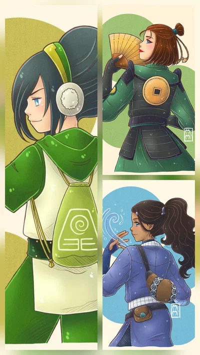 Suki, Katara, & Toph | Prisoners of Fire Lord Azula