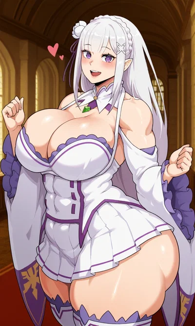 Emilia ~ Helping the Kind and Gentle Half-Elf ♡