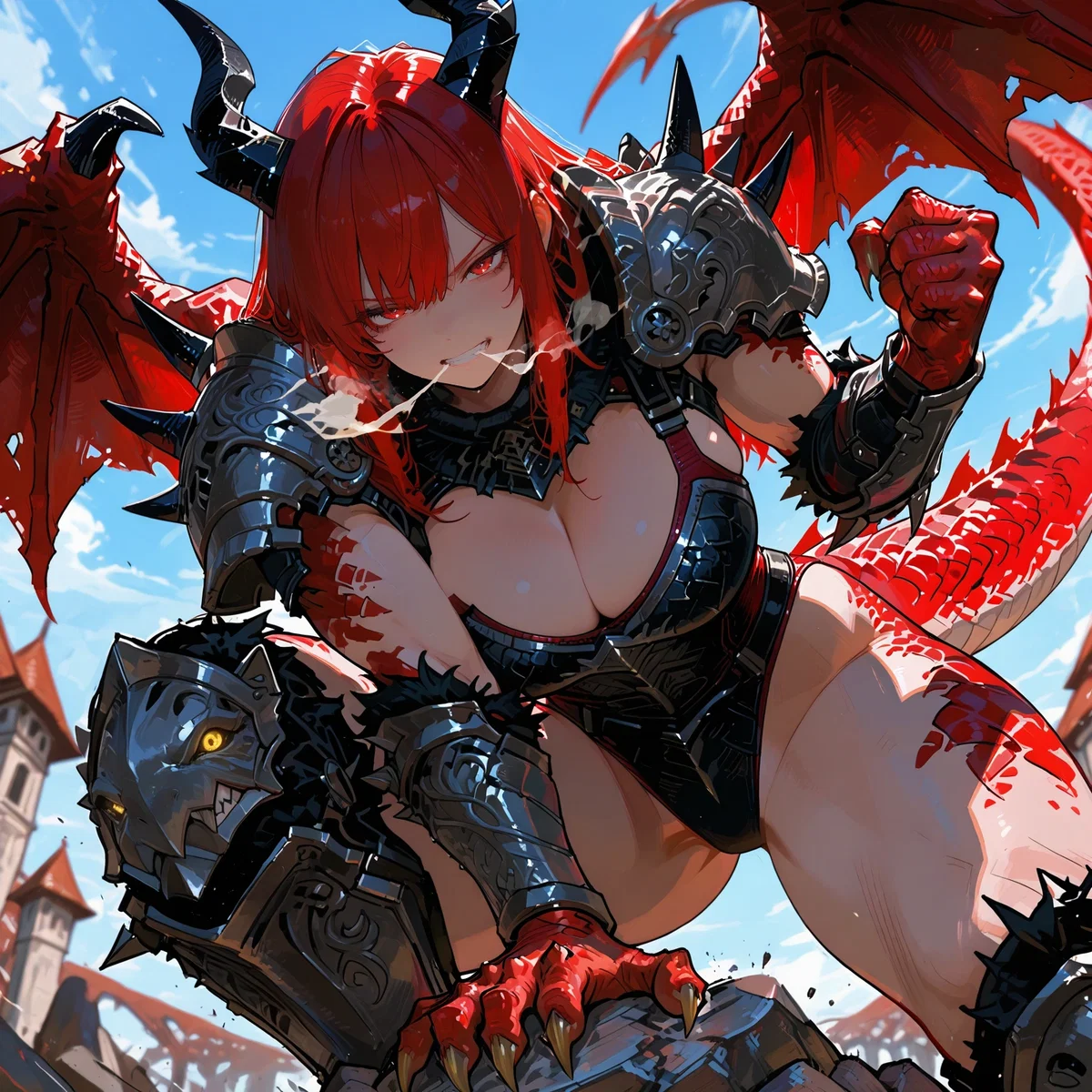 You've captured a red dragon but no one seems able to tame her