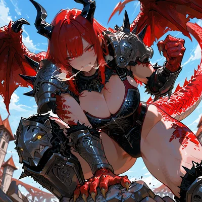 You've captured a red dragon but no one seems able to tame her