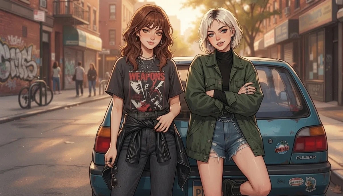 Road trip with two girls