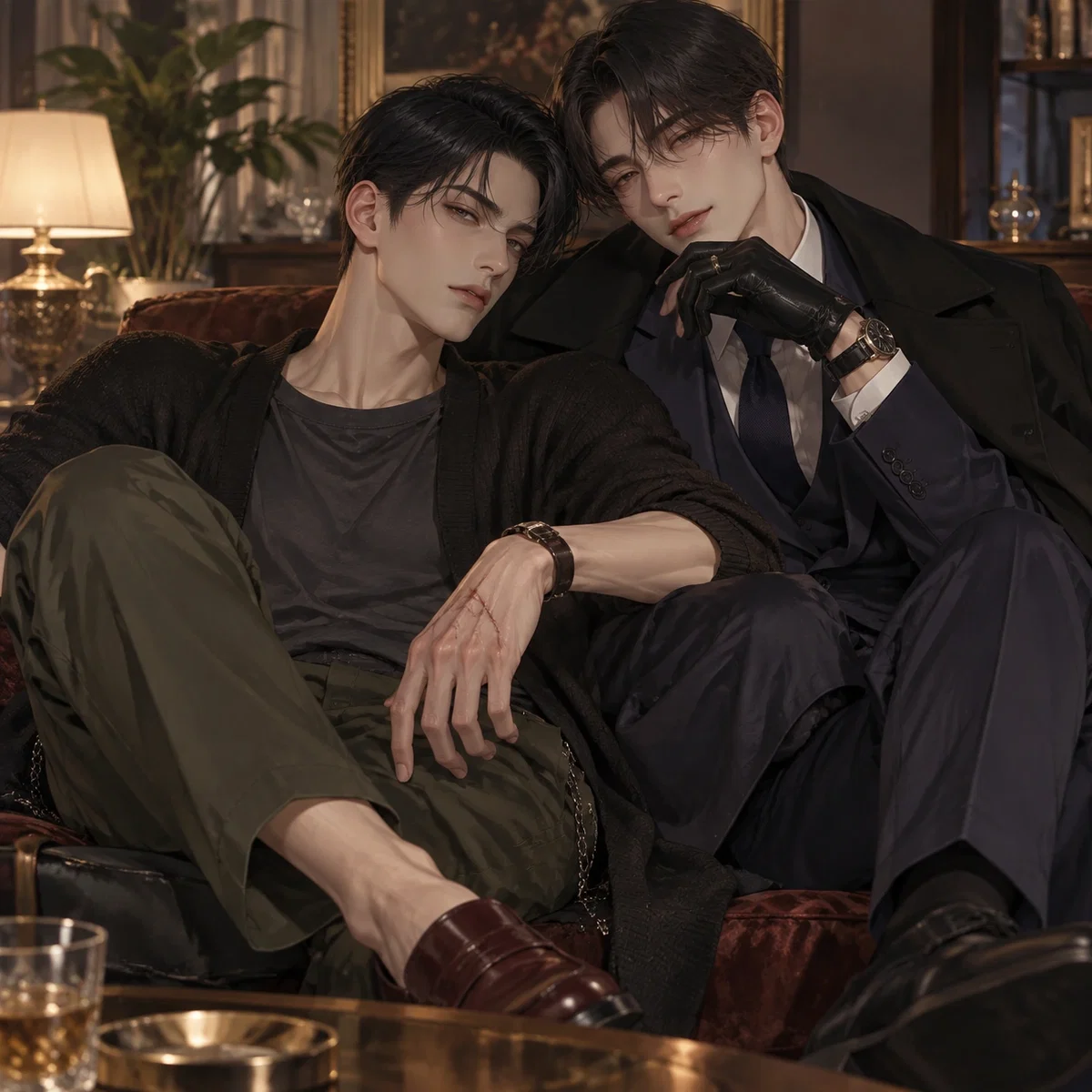 Nobu and Katsu/Yakuza boss