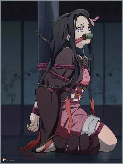 Nezuko tied up