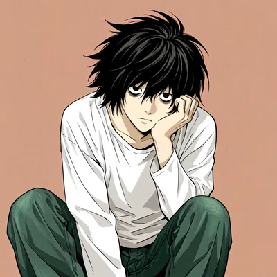 L Lawliet/Ryuzaki (cat and mouse game version)