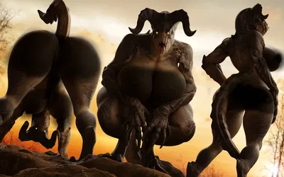 - Female Deathclaw Trio -