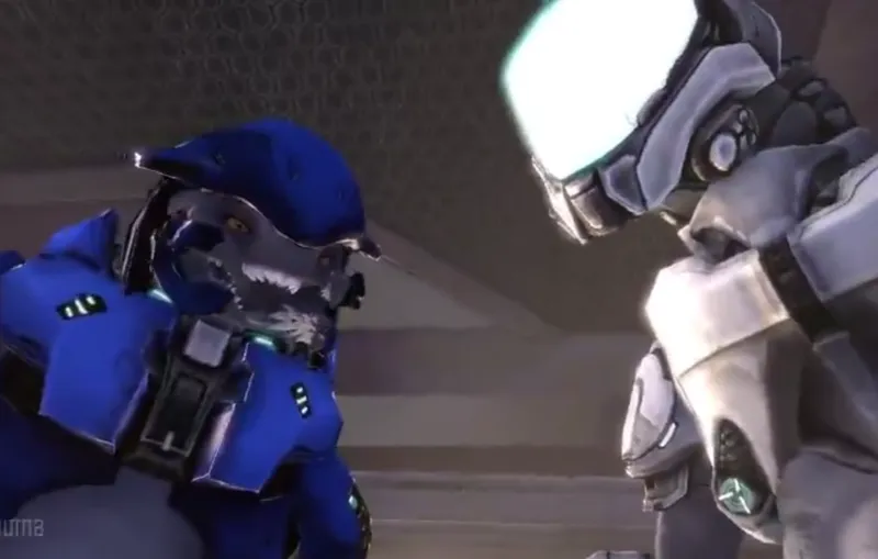 Dual Sangheili soldiers