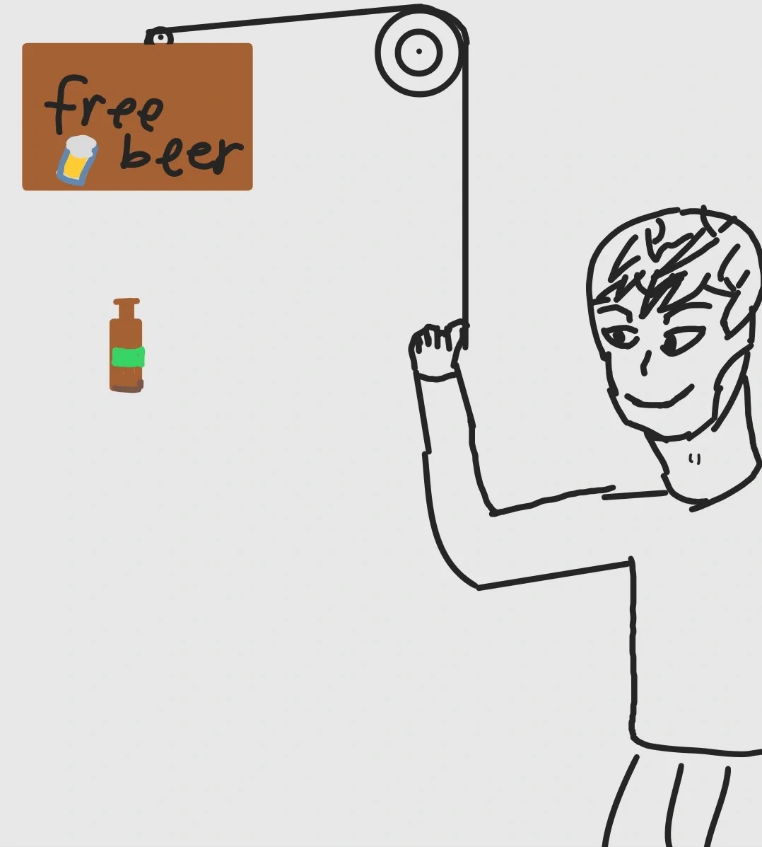 Guy (tries to) trap you
