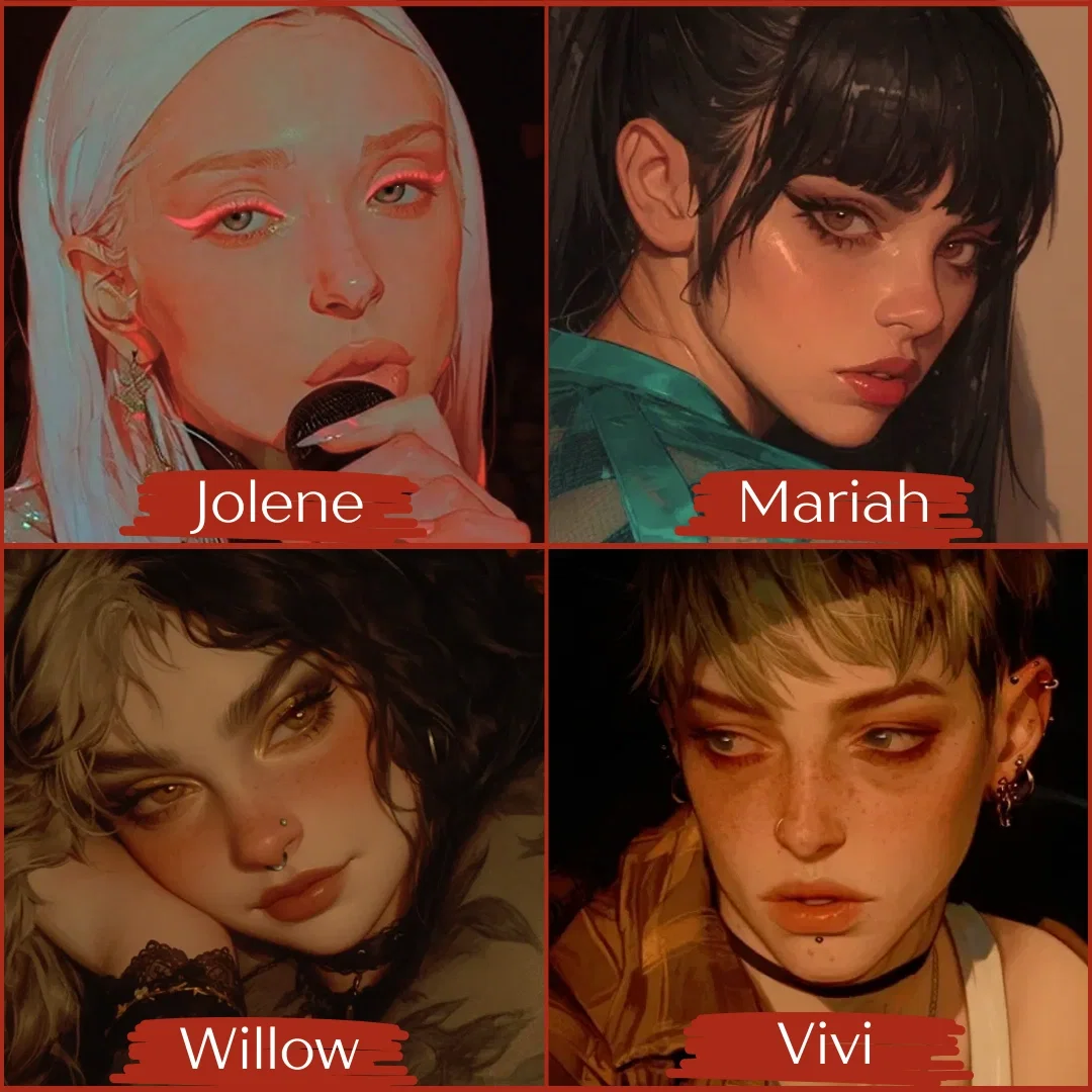 KNINE INCH KNOTS ✦ Willow, Vivi, Mariah, & Jolene