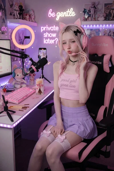 Your girlfriend decided to become a streamer.