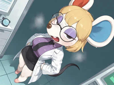 Petri II Helping Your Nerdy Mouse Neighbor Test Her New Mind-Control Invention... On Herself? II