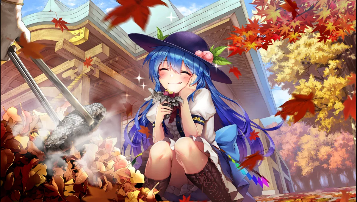 Tenshi Hinanawi — Ecstasy Fresh From the Oven — Mitama Card No. 112