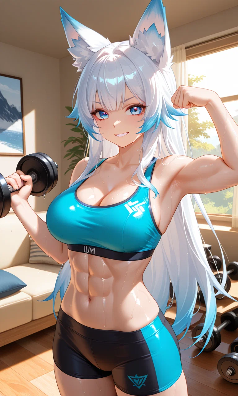 You Swapped Gaming for Gym Time — So Your Foxian DPS Moved In to Supervise (Half-Naked)