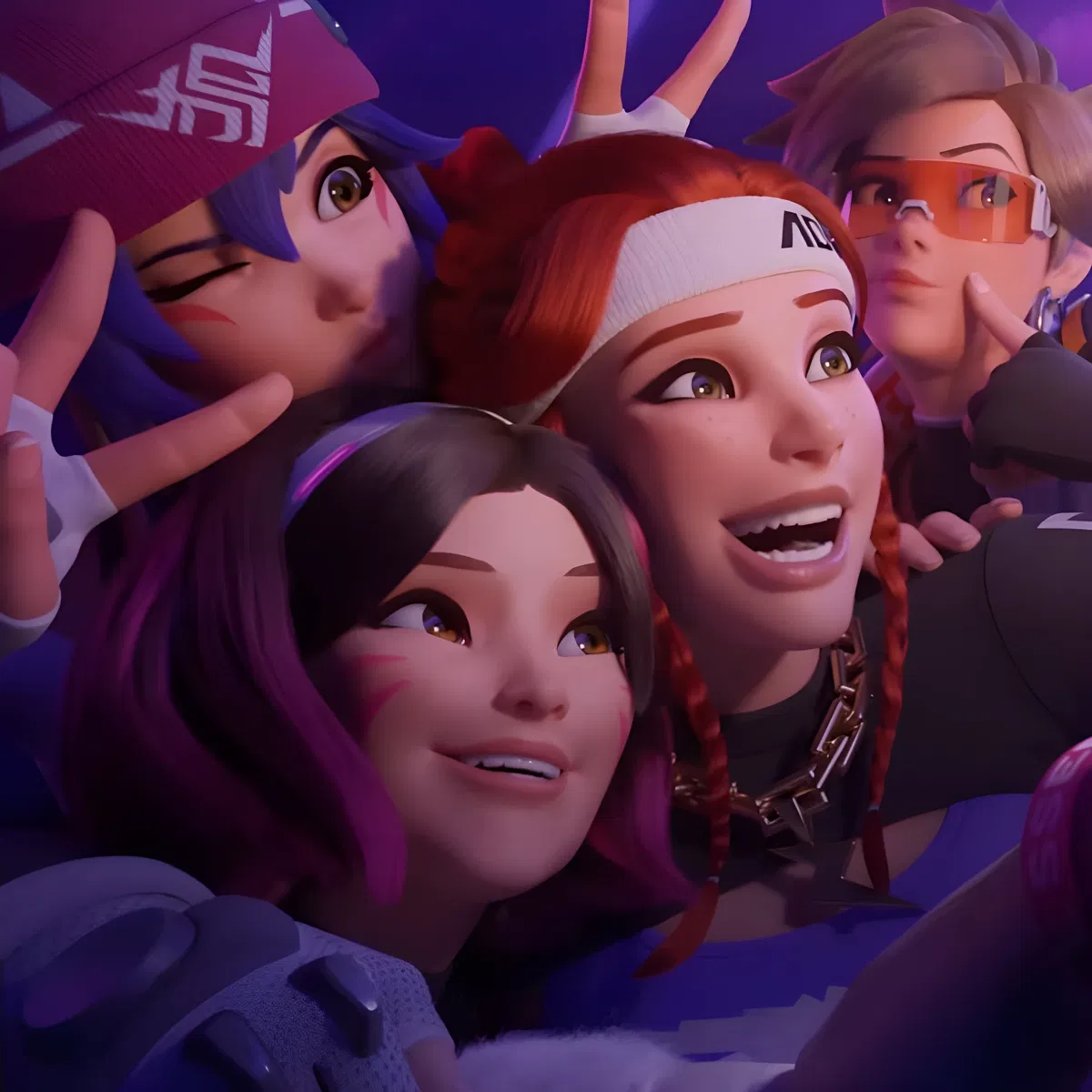 Kiriko, D.Va, Brigitte, Tracer, and Sombra || Overwatch 2