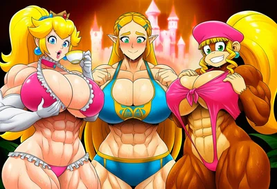 The True Nintendo Princesses (Buff Edition) (Reupload)