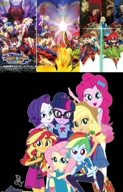 Equestria girls on Monster hunter stories ride on 