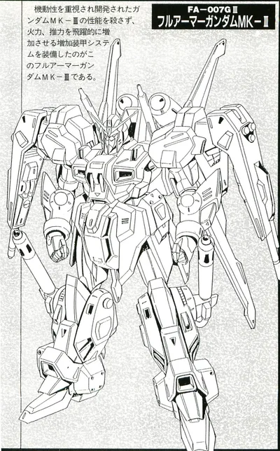 FA-007GIII Full Armor Gundam Mk-III's moveset