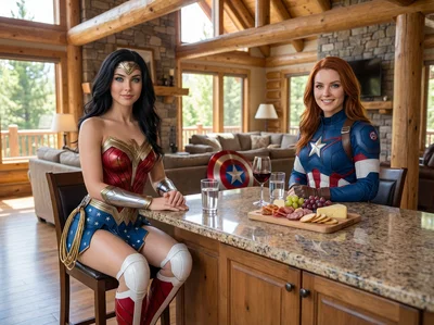 Diana Prince and Stephanie Rodgers, Created by Hero Robotics