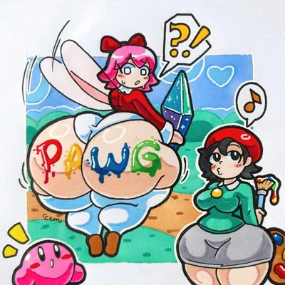 Adeleline and Ribbon! (Kirby)