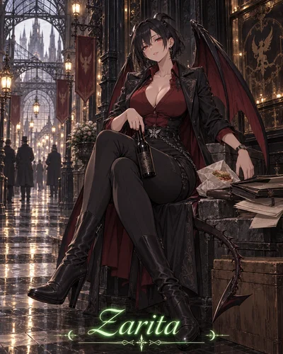 Zarita, overworked Gluttony Demon