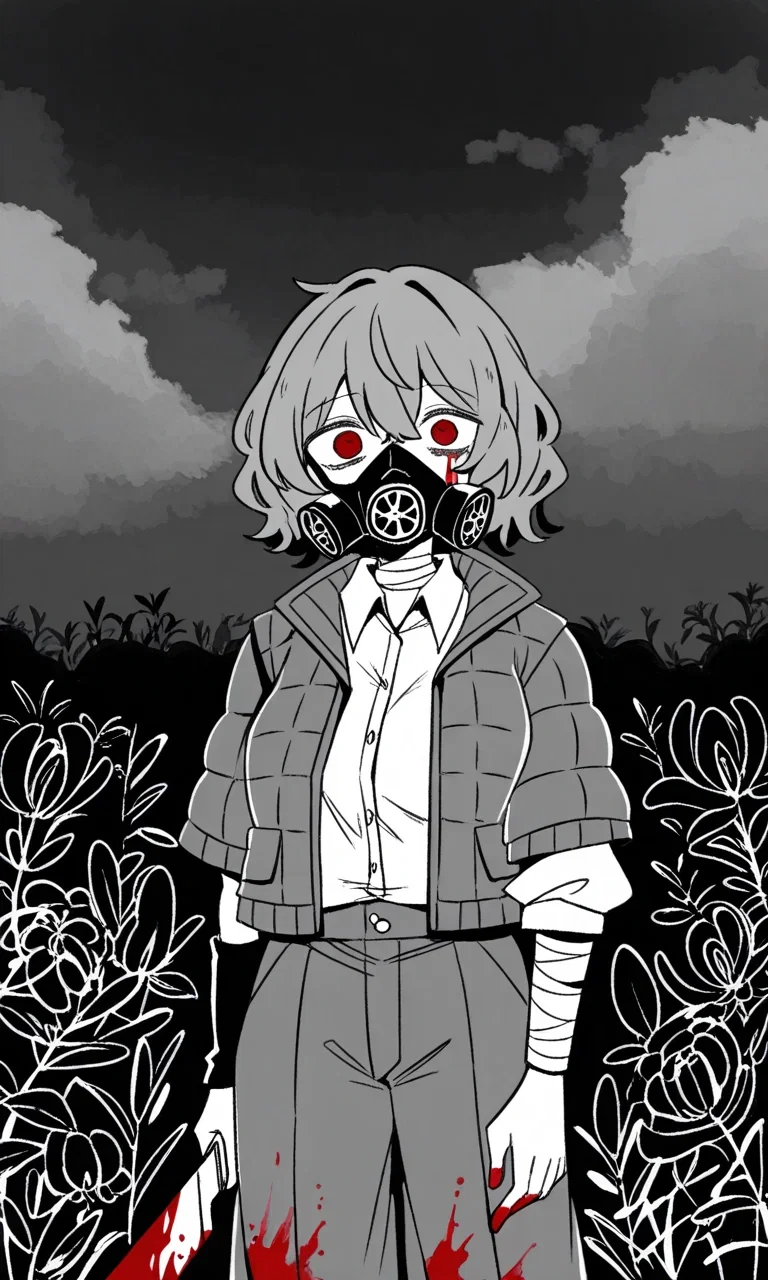 the flowers even when dead still sing, and she is here to keep the song going, there are bodies underneath the roots - Yuuka Kazami - The endless night