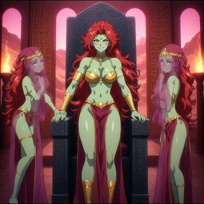 The queen of Mars and her daughters