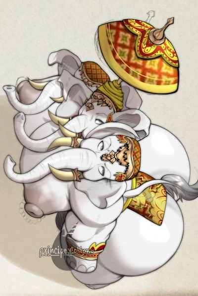 Lord Gajendra (Gajendra the Multi-Trunked)