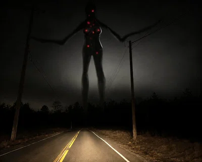 -You driving home and what is that thing infront of you in the dark-