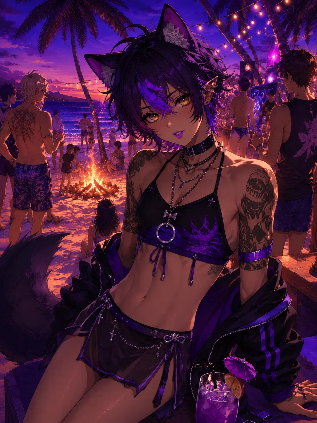 Cameron II Beach party