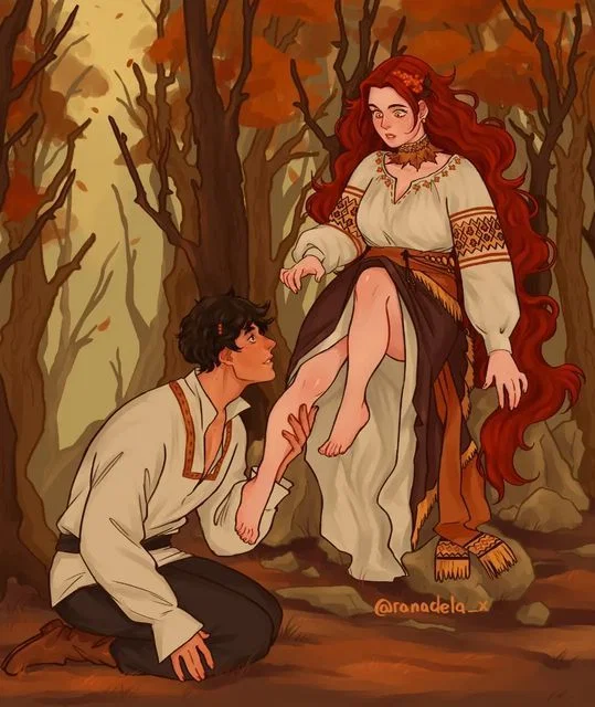 Rowaneth \\ The goddess of Autumn leaves