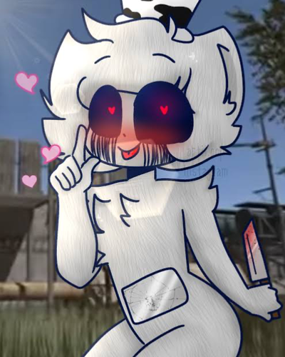 Yandere Infected femboy Guardian/ White tubby/ Walten(Slendytubbies 3)