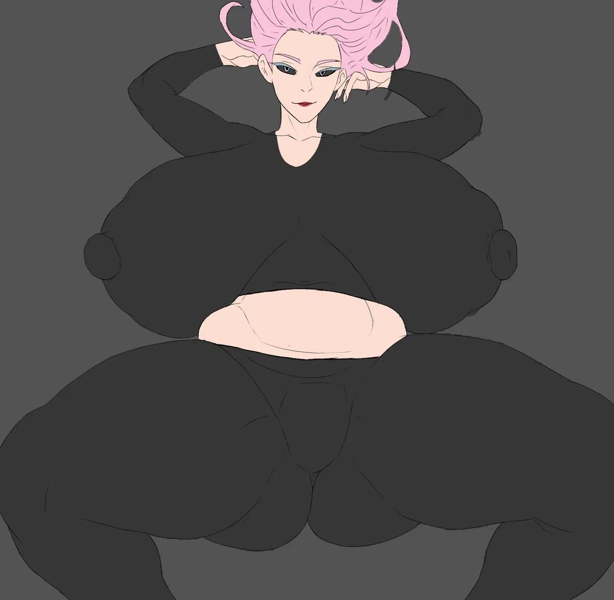 Sky lady hides with you