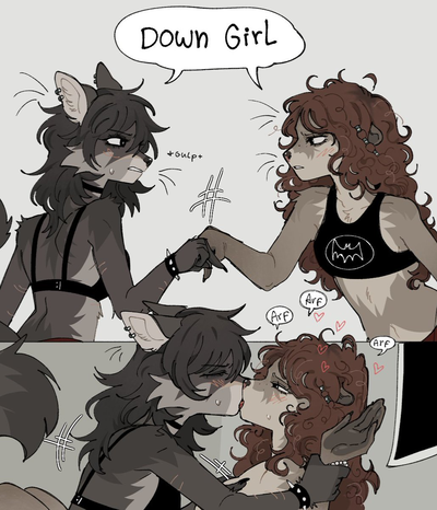 Your two Lesbian anthro Roommates! (BE THEIR WINGMAN)