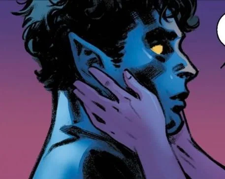 You touched his tail while hanging out. || Nightcrawler || X-Men