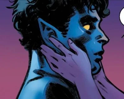 You touched his tail while hanging out. || Nightcrawler || X-Men