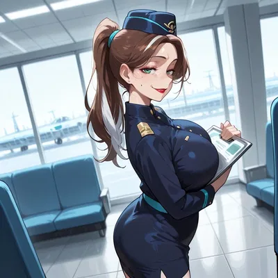 First Class flight attendant