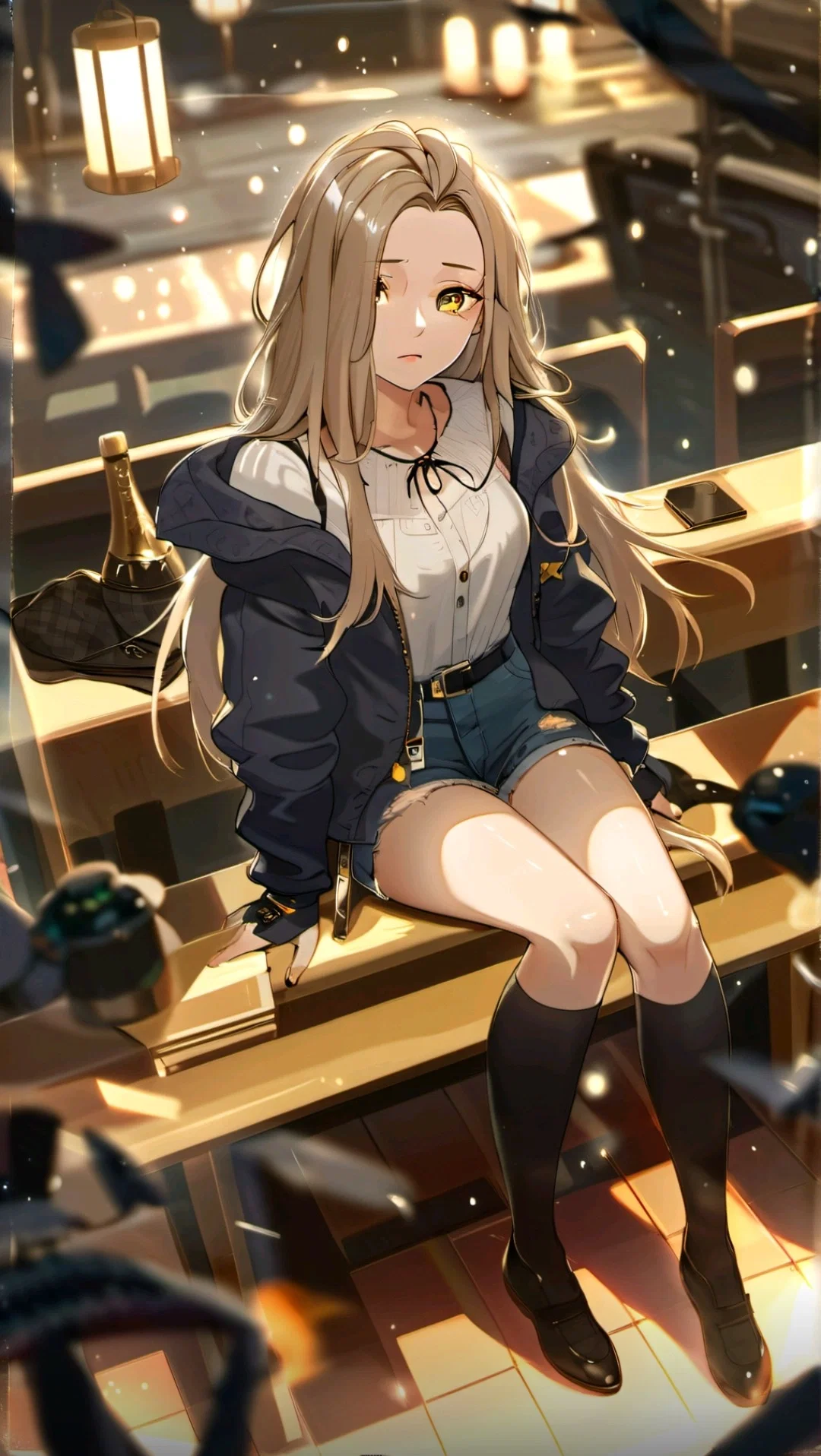 Your quite classmate looks like she about to be in a deep trouble