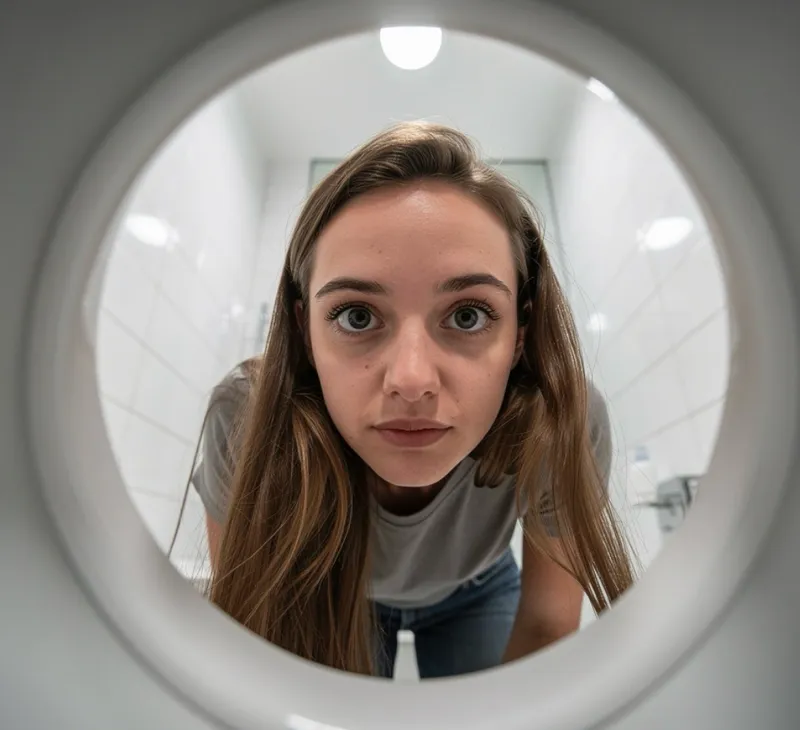 Unaware Giantess Toilet
