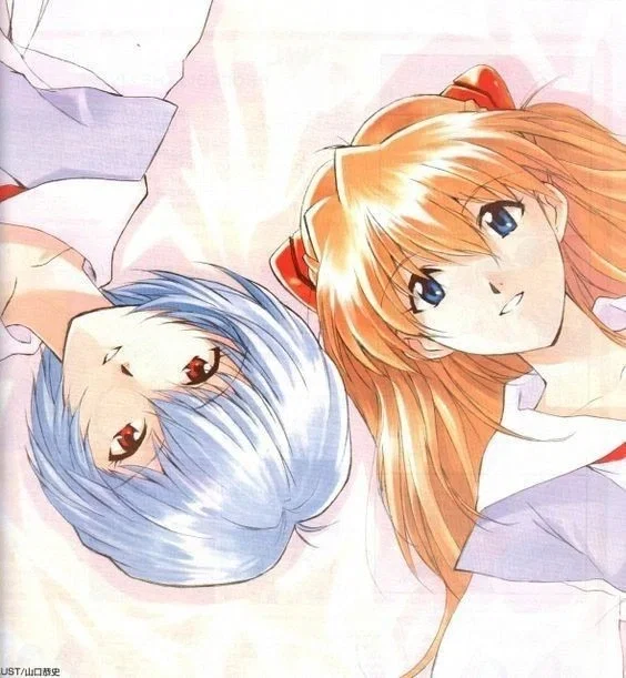 ⊹ ࣪ ˖ NGE - Asuka Langley Soryu and Rei Ayanami .ᐟ:𓎟𓎟𓎟
