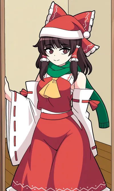 even if she is from a different religion, she is in the mood for Christmas because of you