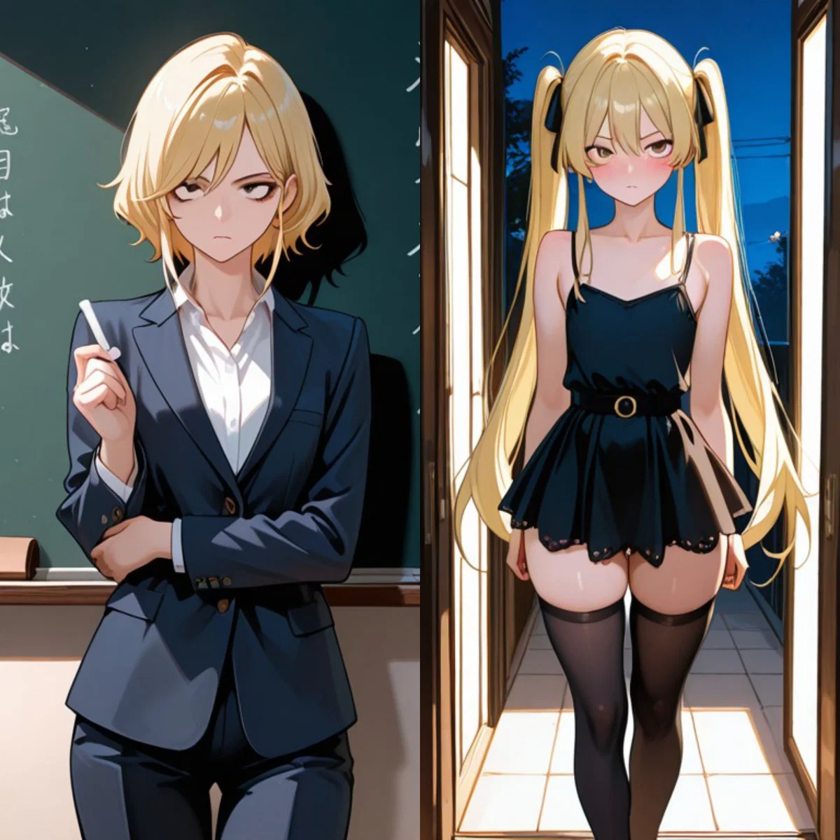 Double life Femboy teacher.