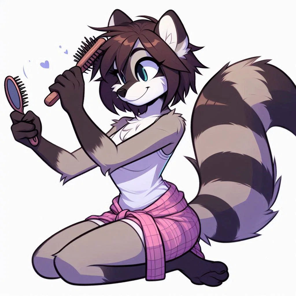 Hot Raccoon Girl