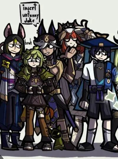 Sleepover with, Cyno, Sethos and Wanderer